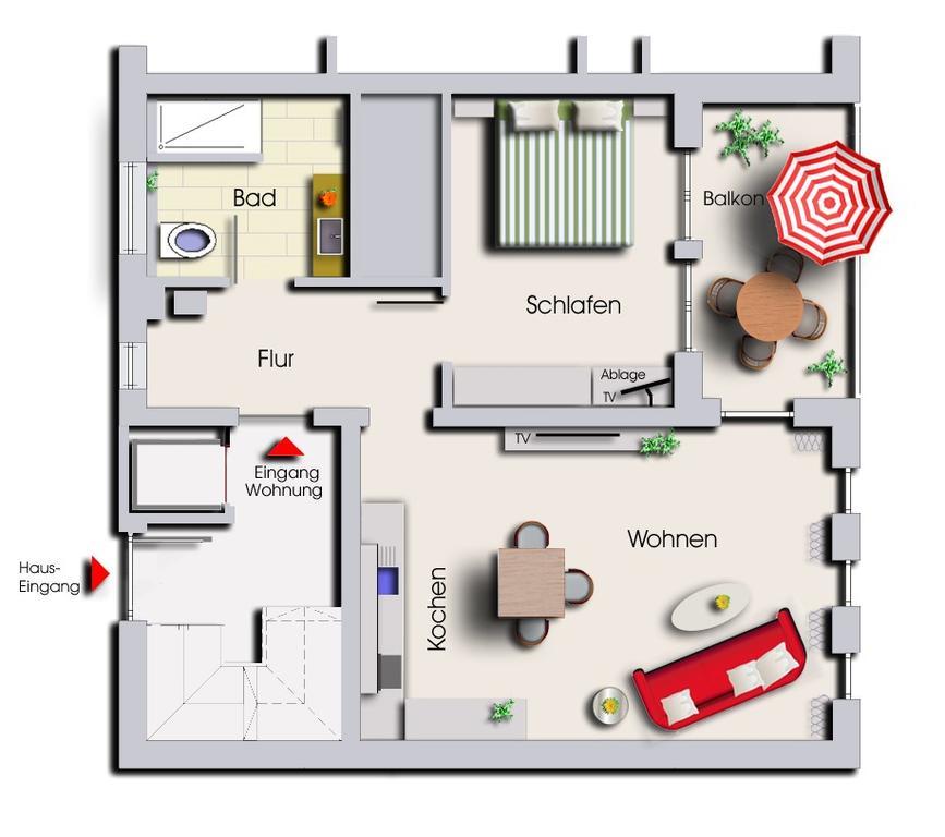 Ferienwohnung Kurpark Ксантен Екстериор снимка